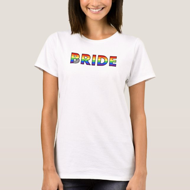 Gay pride Bride Tröja (Framsida)