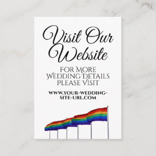 Gay pride Bröllop besöka vårt webbadresskort för h Tilläggskort