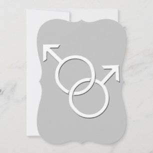 Gay Pride Bröllopsinbjudningar Samkönade Kärleksko Inbjudningar