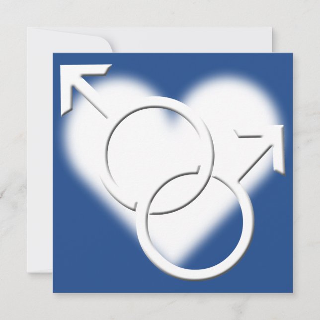 Gay Pride Bröllopsinbjudningar Samkönade Kärleksko Inbjudningar (Framsida)