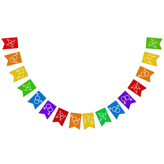 Gay pride Bundet Banners Rainbow Kärlek Flaggor (Alla)