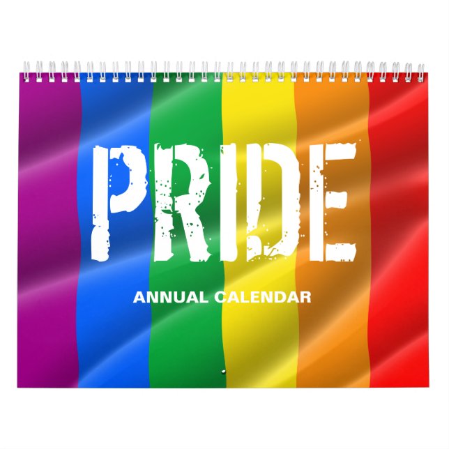 GAY PRIDE CALENDAR/PRIDE FLAGGOR KALENDER (Omslag)