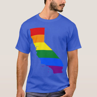 Gay pride California LGBT Rainbow Flagga Shirt Los T