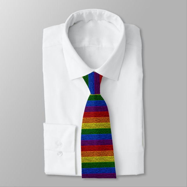 Gay pride Chrome Flagga Tie Slips (Bunden)