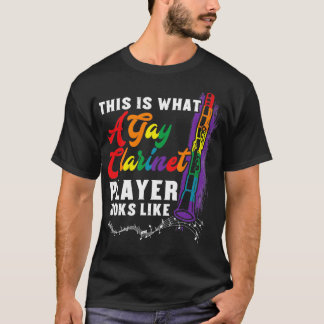 Gay pride Clarinet Player Instrumentalist T Shirt