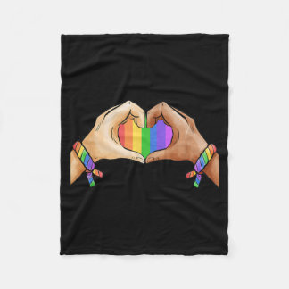Gay Pride Clothing LGBT Rainbow Flag Pride Month Fleecefilt