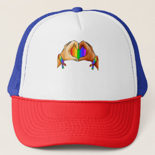 Gay pride Clothing LGBT Rainbow Flagga Heart LGBT  Keps