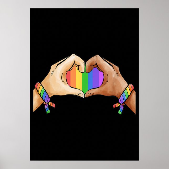 Gay pride Clothing LGBT Rainbow Flagga Month Poster (Framsidan)