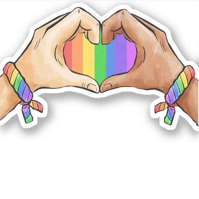 Gay Pride Clothing Lgbt Rainbow Klistermärken (Framsida)