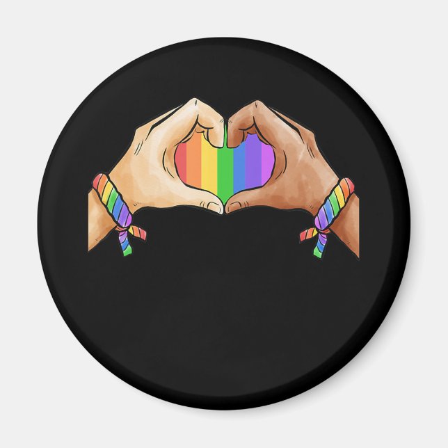 Gay Pride Clothing Lgbt Rainbow Magnet (Framsidan)