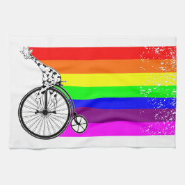 Gay pride cykel kökshandduk
