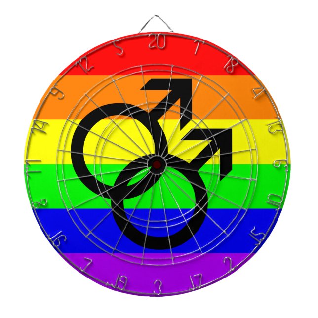 Gay pride darttavla (Framsidan)