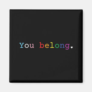 Gay pride-design med hbt-stöd och respekt för dig magnet