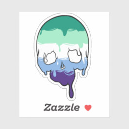 Gay pride-dumpskal klistermärken