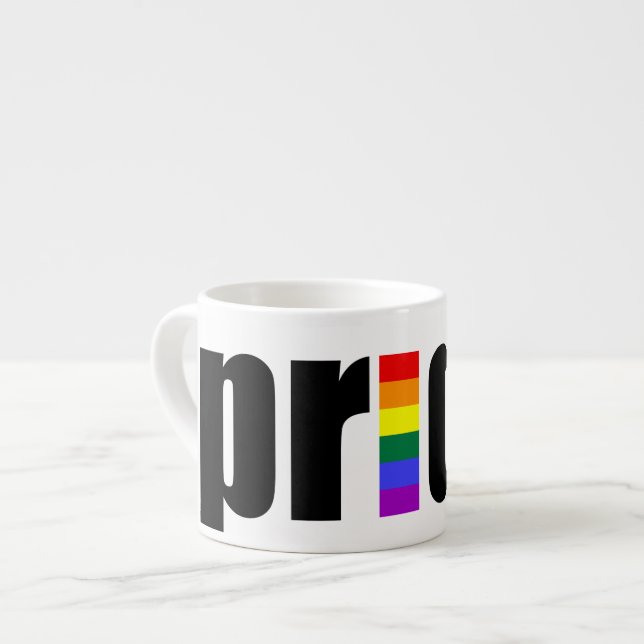 Gay pride espressomugg (Framsida vänster)