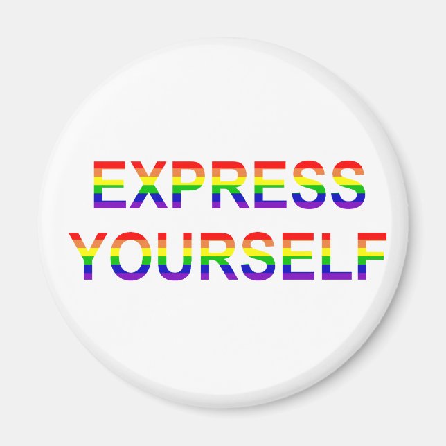 Gay pride - Express You Magnet (Framsidan)