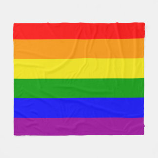 Gay pride Färg Rainbow Flagga Fleecefilt