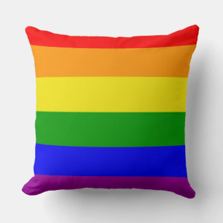 Gay pride Färg Rainbow Flagga Kudde