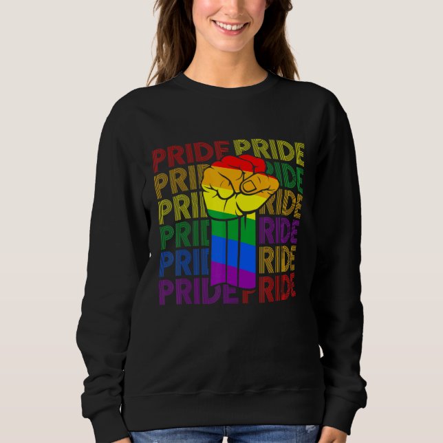 Gay pride Fist Bump LGbt - LGBtq Lesbisk LGbt Mont T Shirt (Framsida)