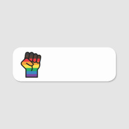 Gay pride Fist Namnbricka