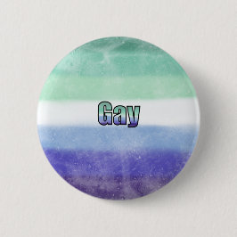 Gay pride flag badge  knapp