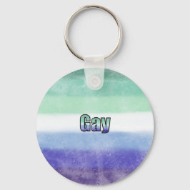 Gay pride flag key ring nyckelring