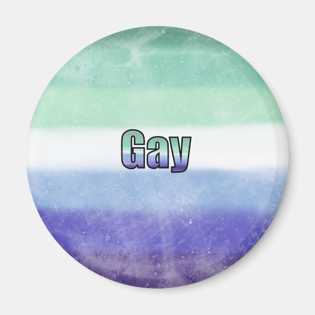 Gay pride flag magnet (Framsidan)