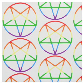 gay pride flag pentagram rainbow tyg