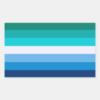 Gay Pride Flag Rektangulärt Klistermärke