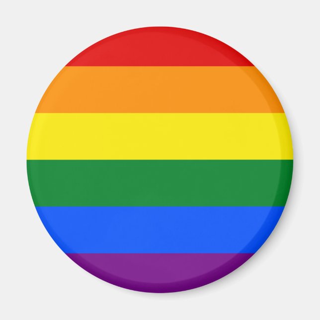 Gay pride Flagga Design Magnet (Framsidan)