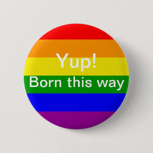 Gay pride flagga föddes på detta sätt knapp