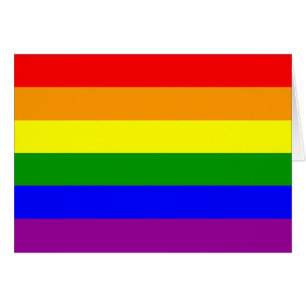Gay pride Flagga Hälsningskort