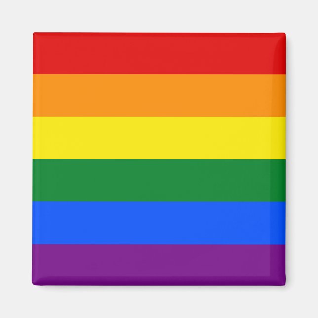 Gay pride Flagga HBT-magnet Magnet (Framsidan)