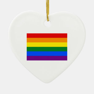 Gay pride Flagga Julgransprydnad Keramik