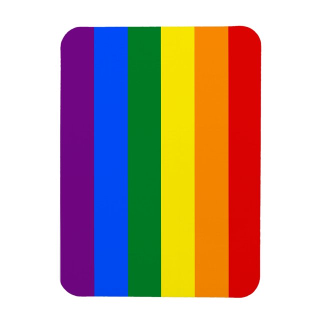 Gay pride Flagga Magnet (Vertikal)