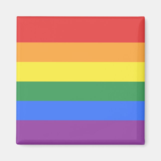 Gay pride Flagga Magnet (Framsidan)