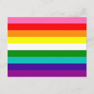 gay pride Flagga med 9 Rand Vykort