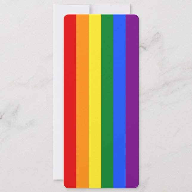 Gay pride Flagga Rainbow Dubbla Sidobokmärke (Framsida)