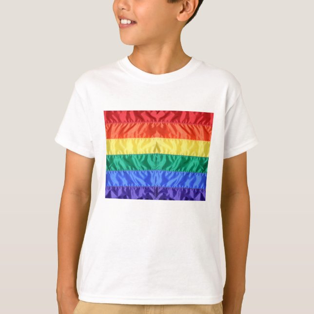 Gay pride Flagga Rainbow Flagga HGBTQ Kärlek är Kä T Shirt (Framsida)
