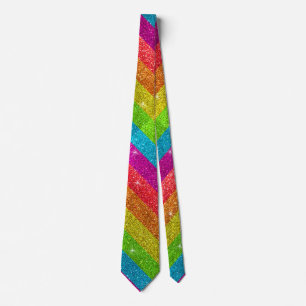 Gay pride Flagga Rainbow Glitter Rand LGBT Kärlek Slips