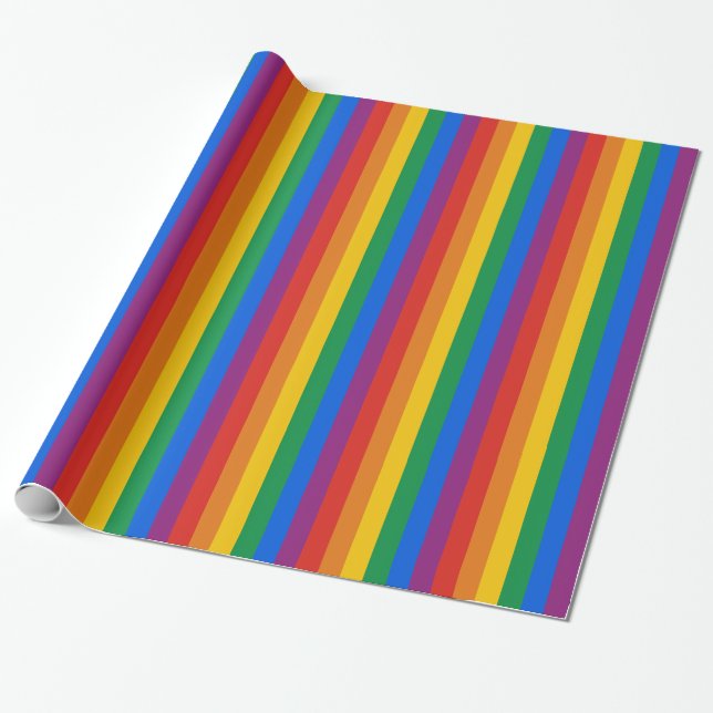 Gay pride Flagga / regnbåge Flagga Presentpapper (Utrullad)