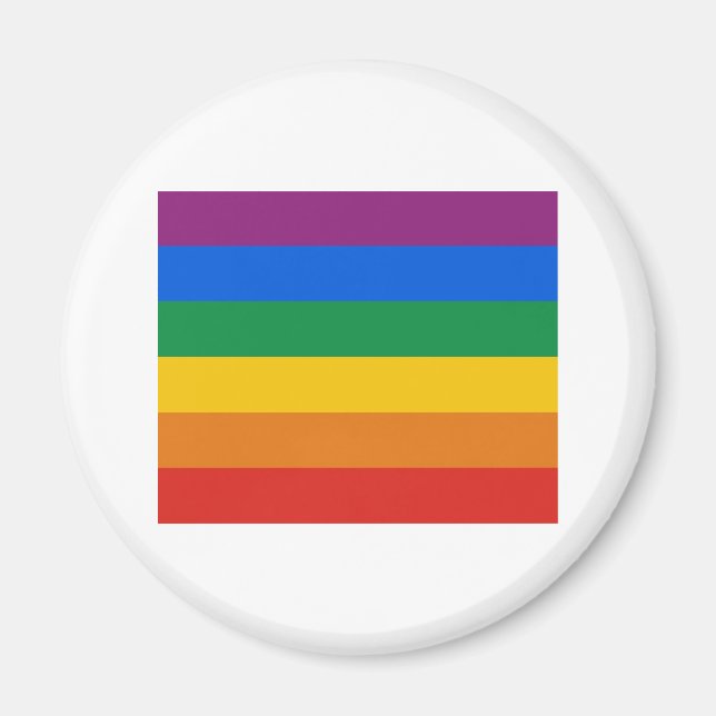 Gay pride Flagga T-shirt Magnet (Framsidan)