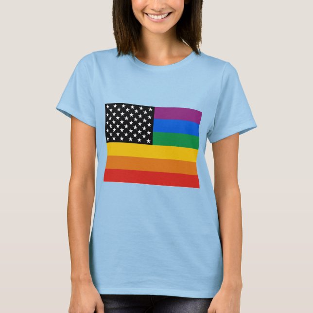 Gay pride Flagga Tee (Framsida)
