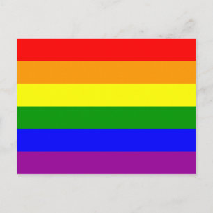 Gay pride Flagga Vykort