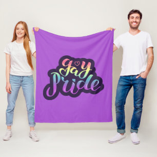 Gay pride fleecefilt