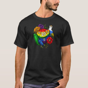 Gay pride Flower Tabletop Rpg Gammspel Ra T Shirt