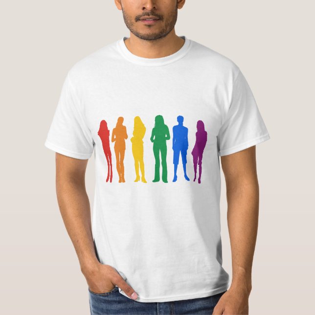 Gay pride för kvinnor t-shirt (Framsida)