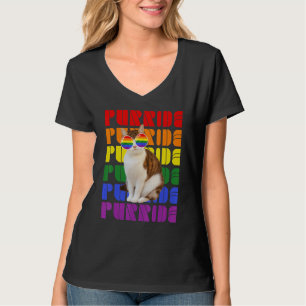 Gay pride för Manar LGBT Pappa Cat Purrid T Shirt