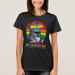 Gay pride för Manar LGBT Pappa Cat Purrid T Shirt
