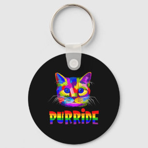 Gay pride för Women Manar LGBT pappa Cat Gift Purr Nyckelring